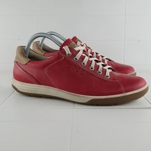 ECCO Leather Lace Up Sneakers